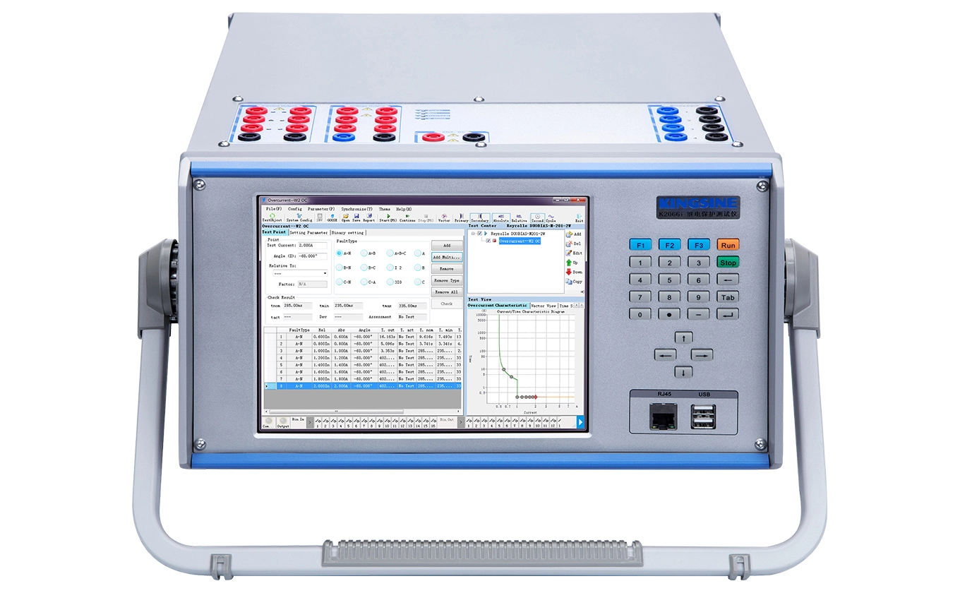 secondary injection test for protection relay